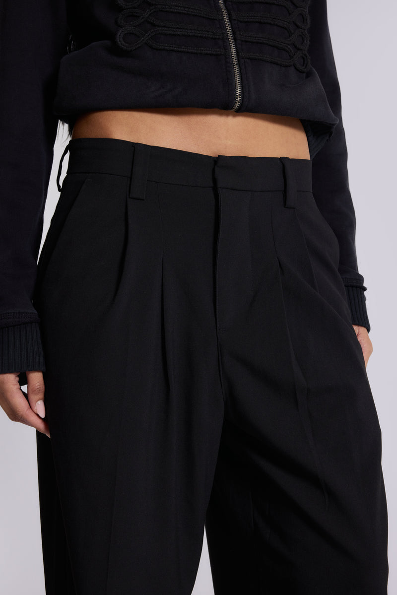 Goliath Black Suit Pants | Jaded London | Clothing