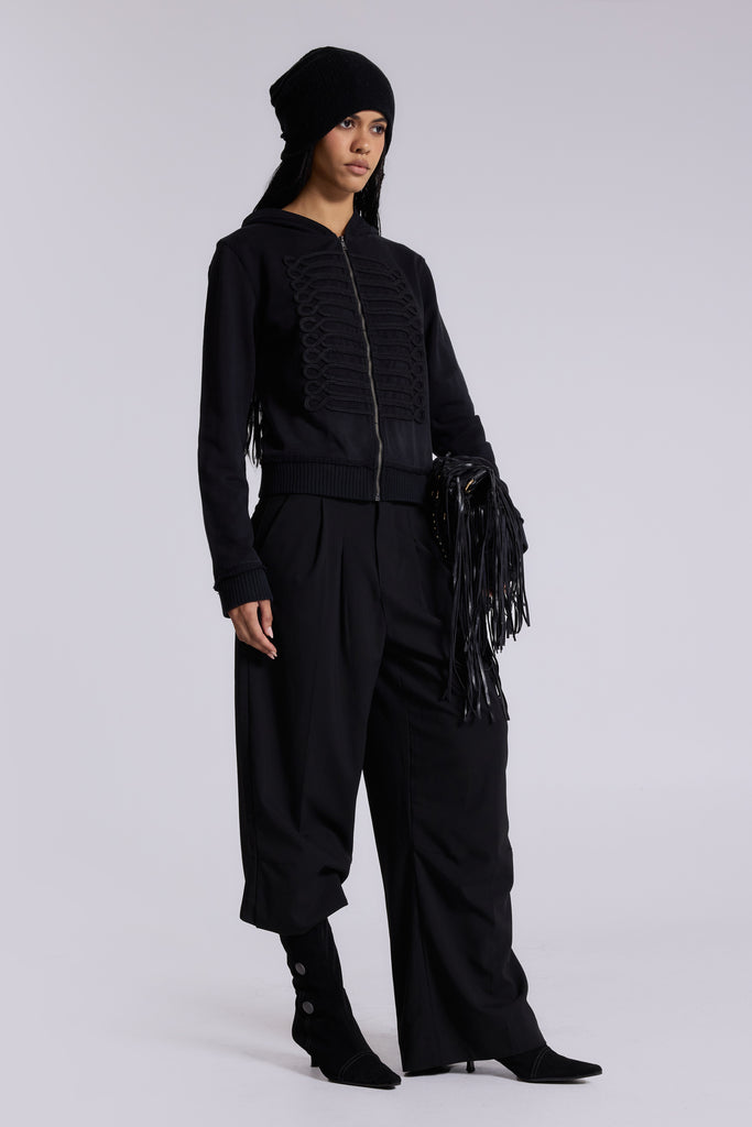 Goliath Black Suit Pants | Jaded London | Clothing