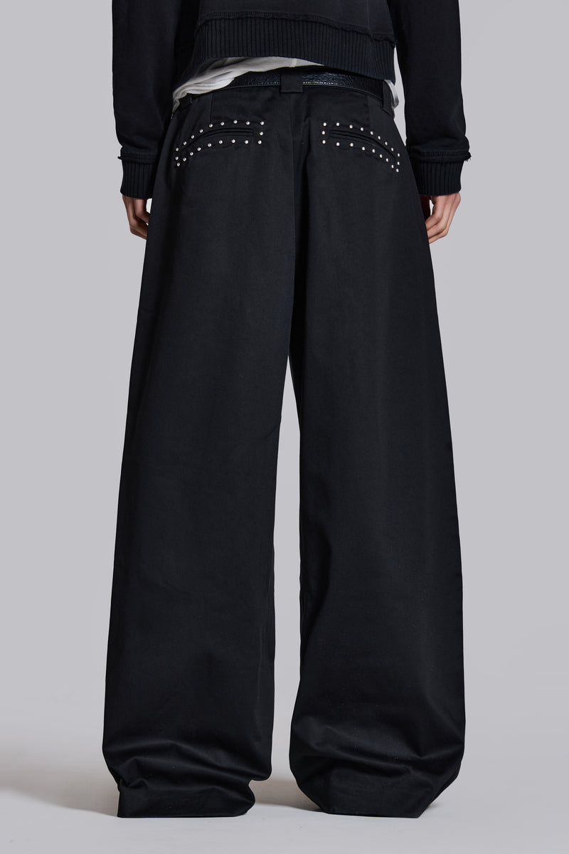 Studded Black Goliath Pants | Jaded London | Clothing