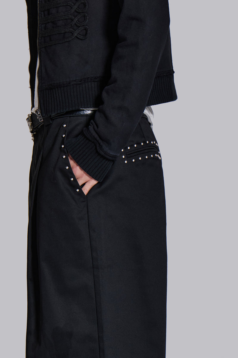 Studded Black Goliath Pants | Jaded London | Clothing