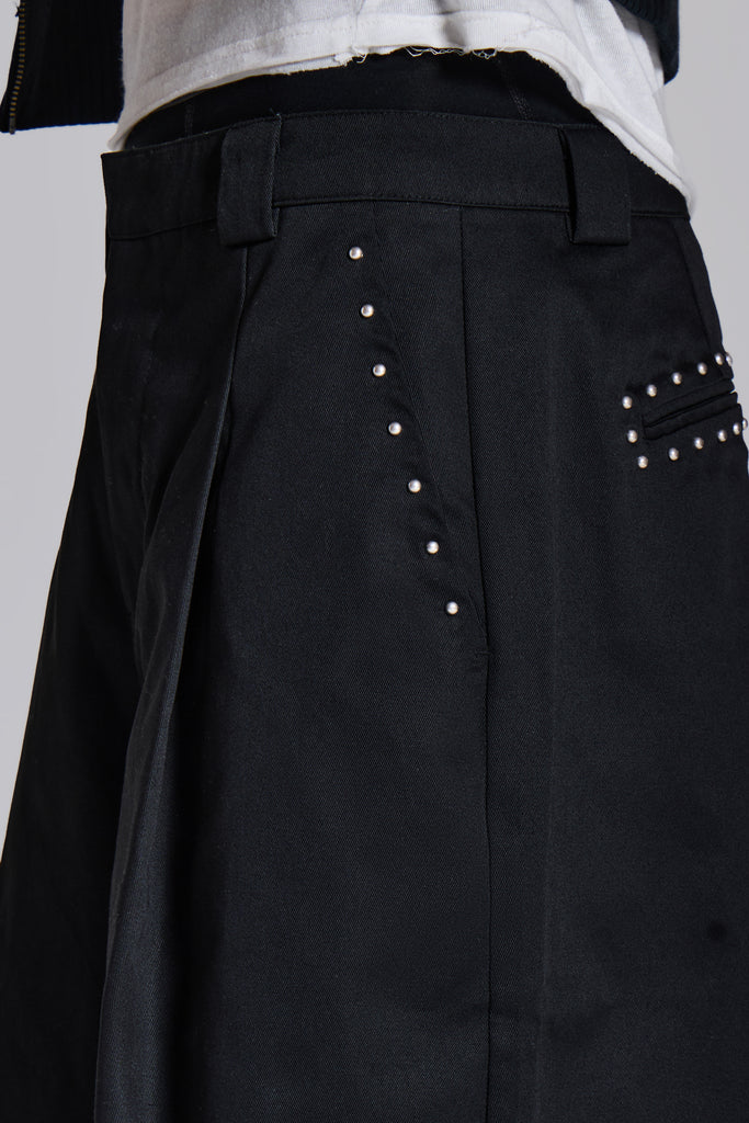 Studded Black Goliath Pants | Jaded London | Clothing