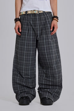Black Check Goliath Suit Trousers – view 1