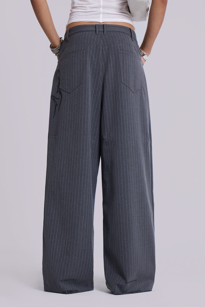 Tattoo Pinstripe Goliath Suit Pants