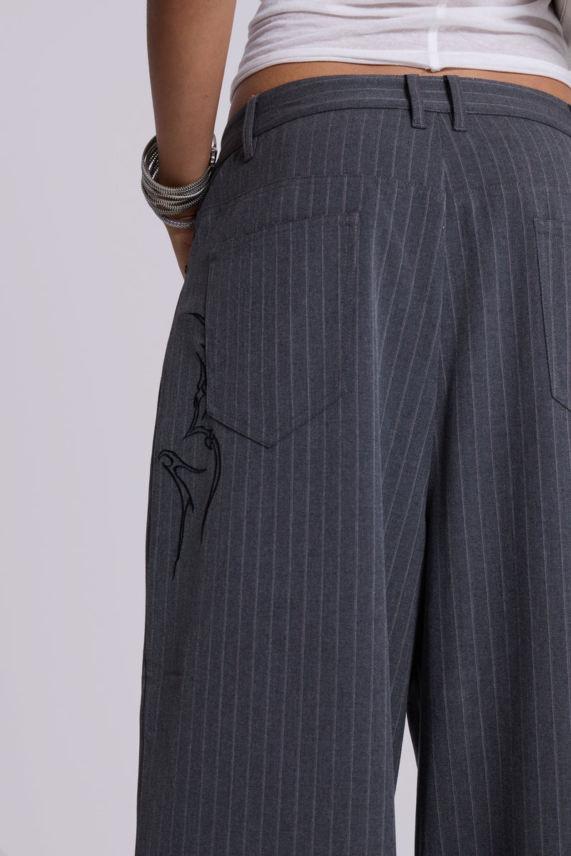 Tattoo Pinstripe Goliath Suit Pants