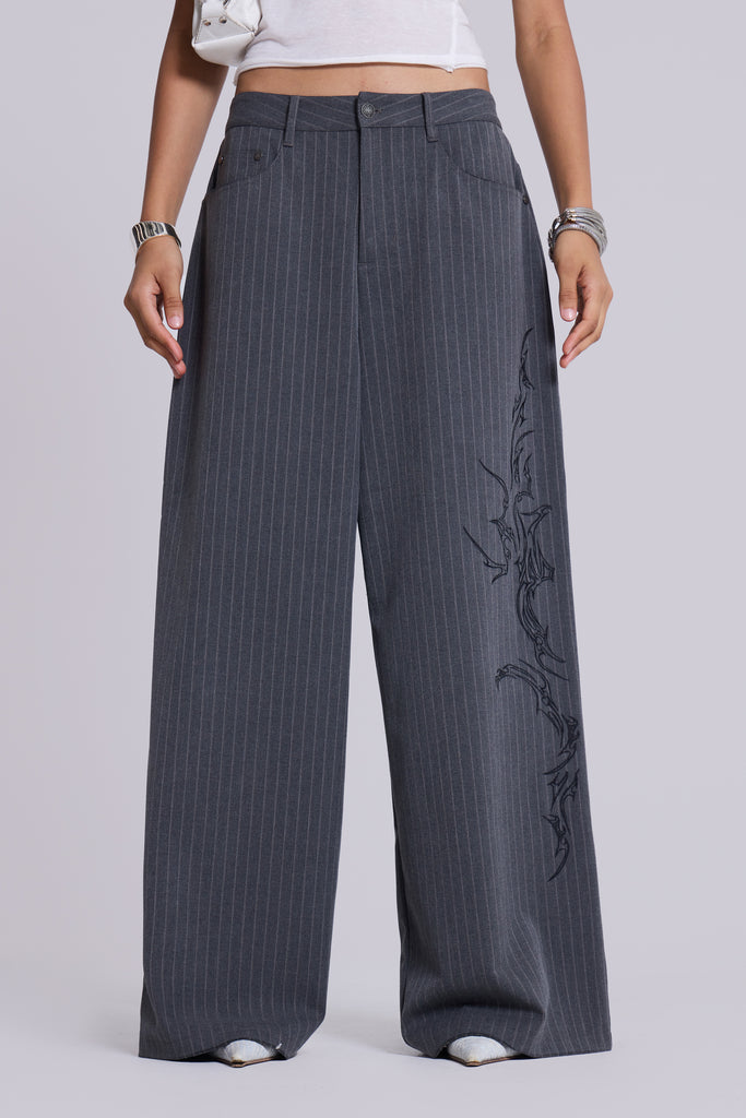 Tattoo Pinstripe Goliath Suit Pants