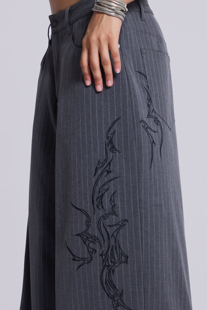 Tattoo Pinstripe Goliath Suit Pants