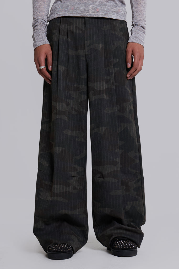 Camo Pinstripe Goliath Suit Pants