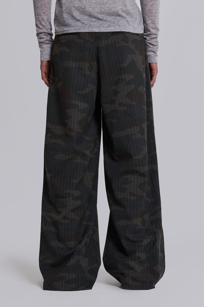 Camo Pinstripe Goliath Suit Pants