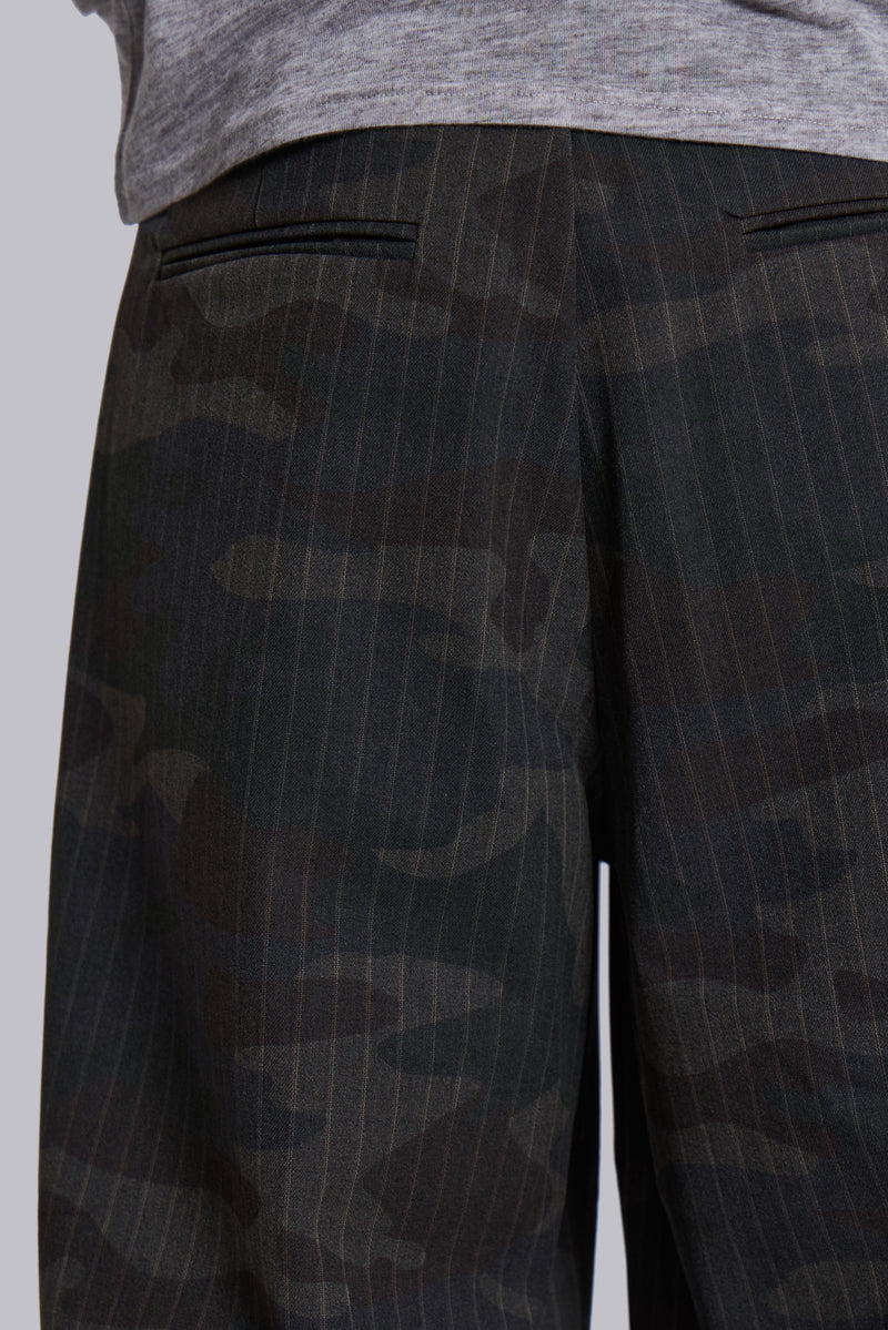 Camo Pinstripe Goliath Suit Pants