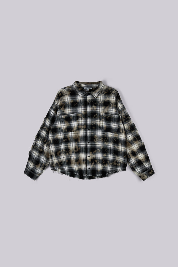 Burnout Plaid Shirt