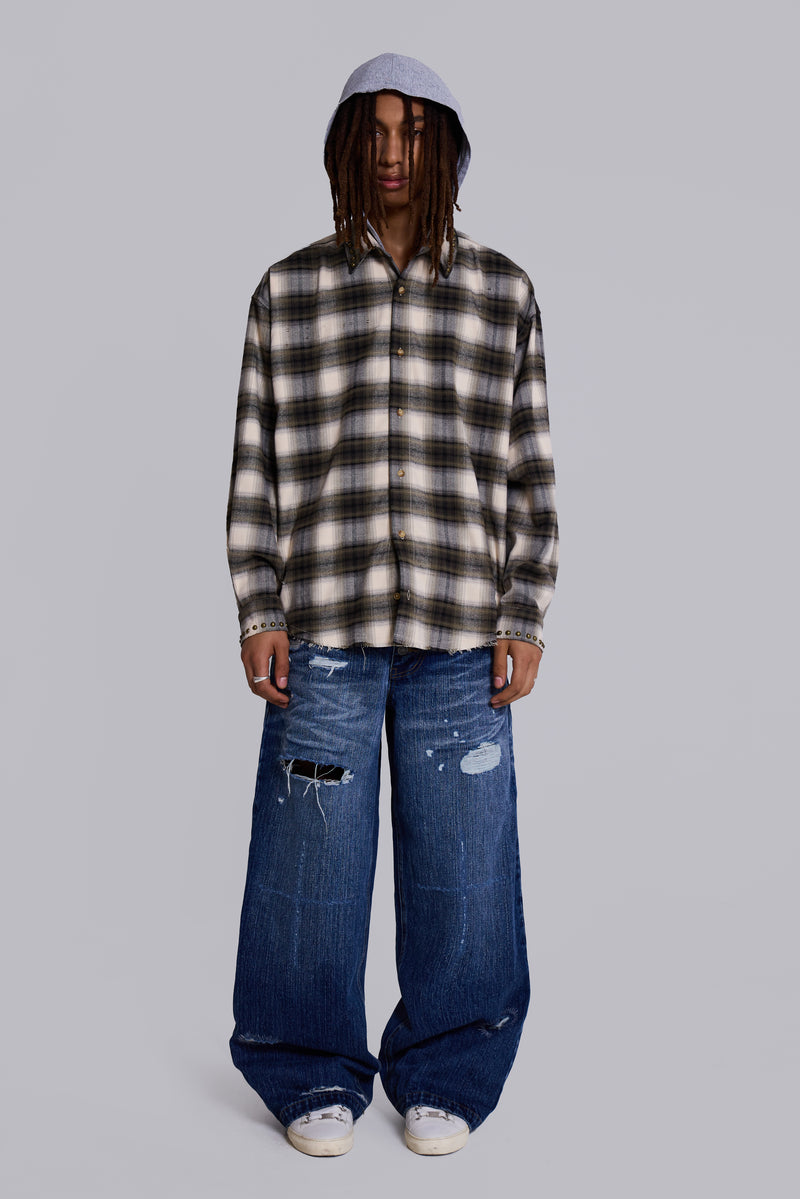 Taku Hooded Flannel Shirt
