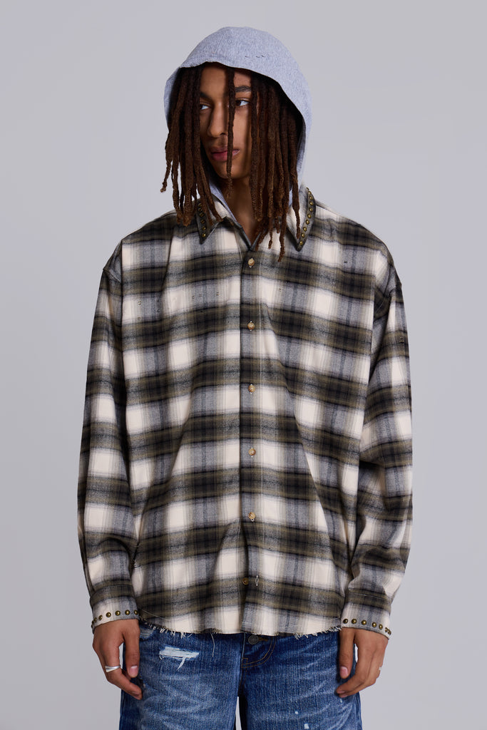 Taku Hooded Flannel Shirt
