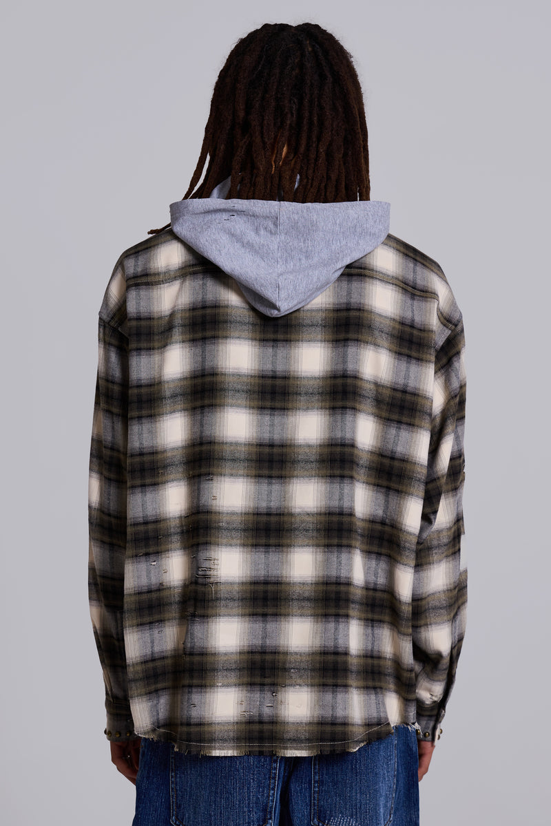 Taku Hooded Flannel Shirt