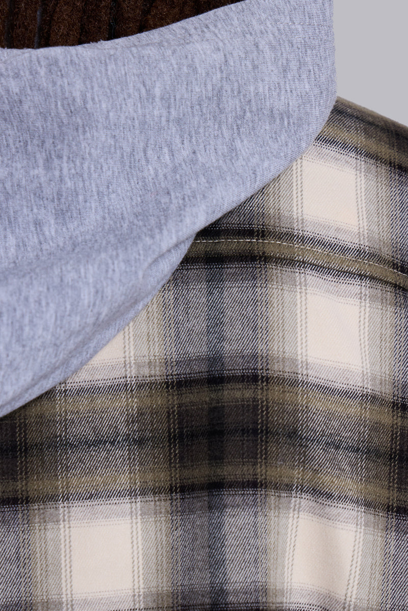 Taku Hooded Flannel Shirt