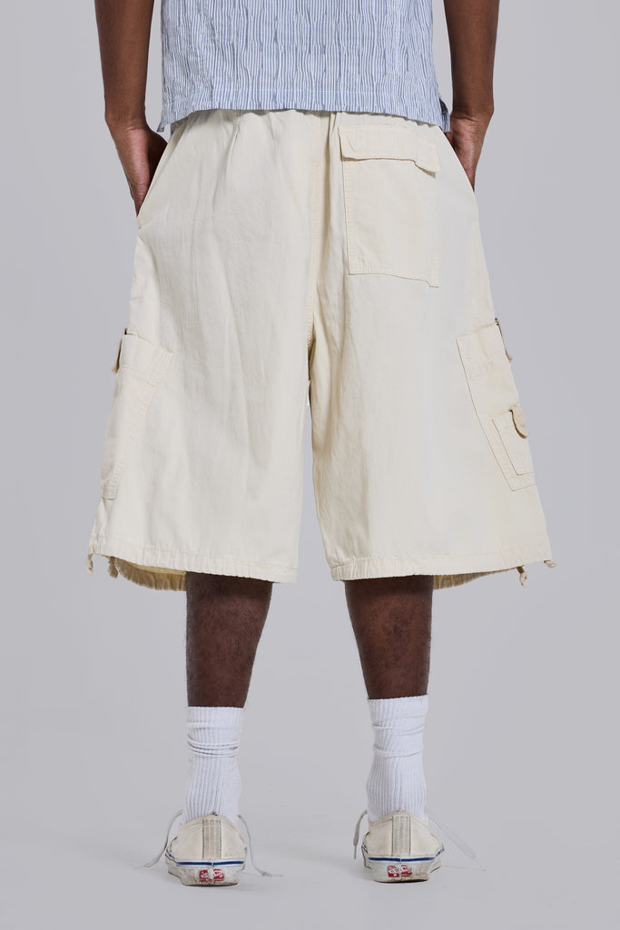 パンツ 00s old BURBERRY wide baggy cargo shorts Shop Ecru Parachute Cargo Baggy Shorts| Jaded London | Clothing