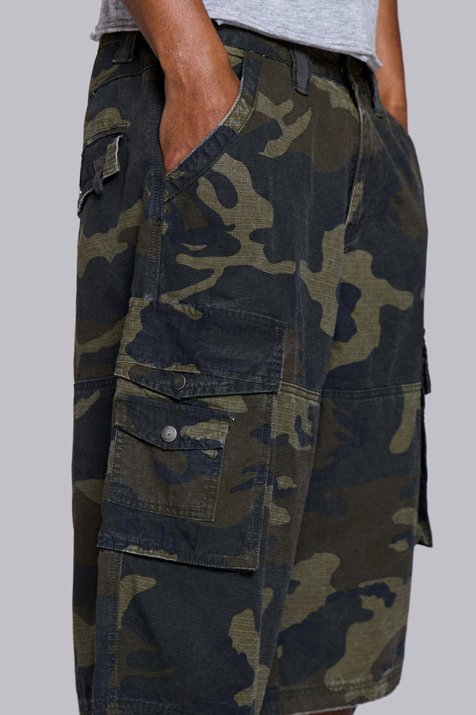 Shop Guerilla Camo Baggy Shorts | Jaded London | Clothing