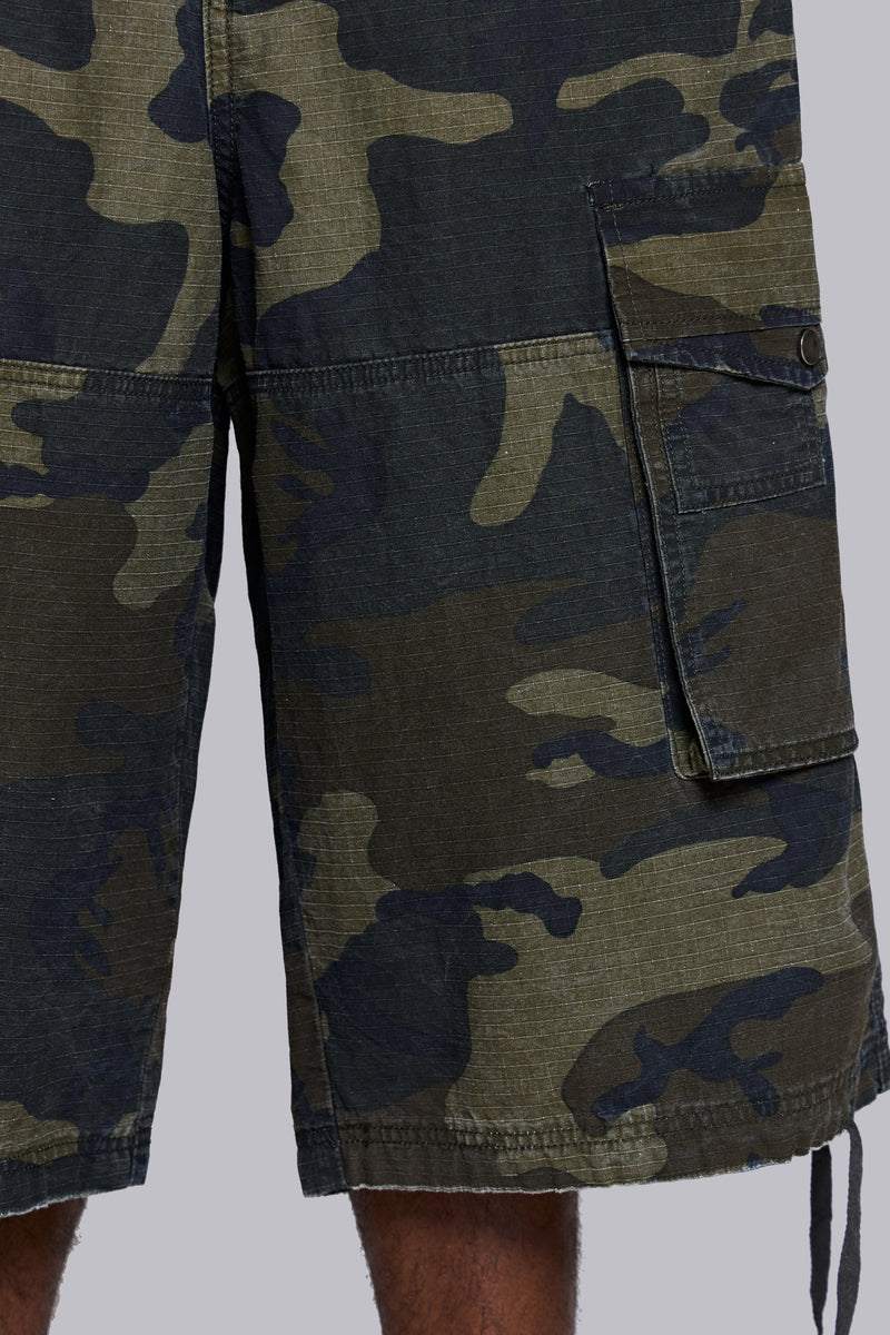 Shop Guerilla Camo Baggy Shorts | Jaded London | Clothing