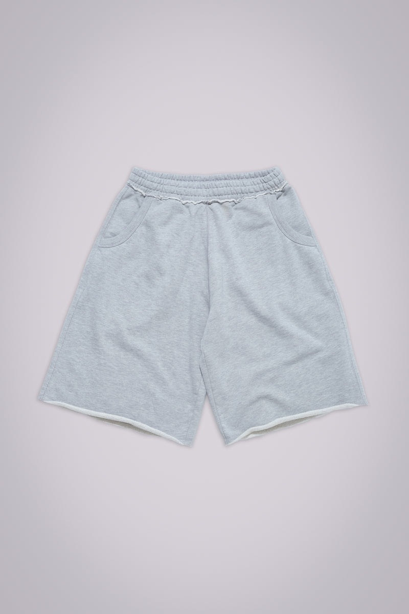 Grey Marl Monster Jogger Baggy Shorts