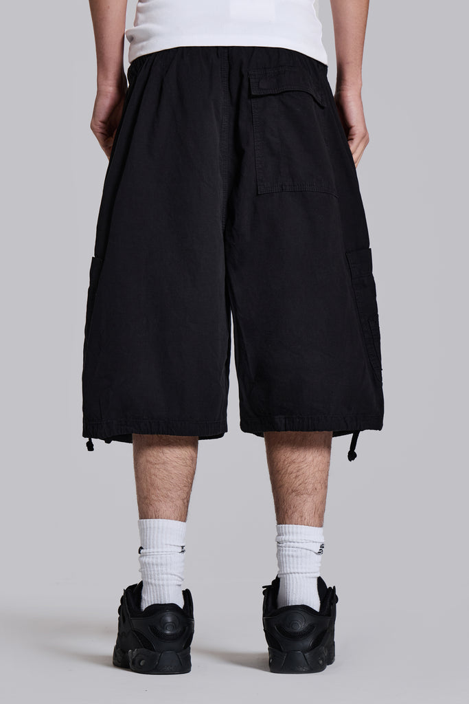 Shop Black Parachute Cargo Baggy Shorts | Jaded London | Clothing