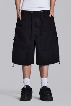 Black Parachute Cargo Baggy Shorts – view 1