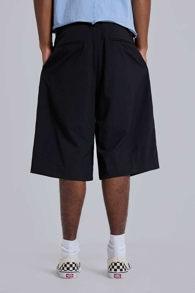 Shop Black Goliath Tailored Baggy Shorts | Jaded London | Clothing