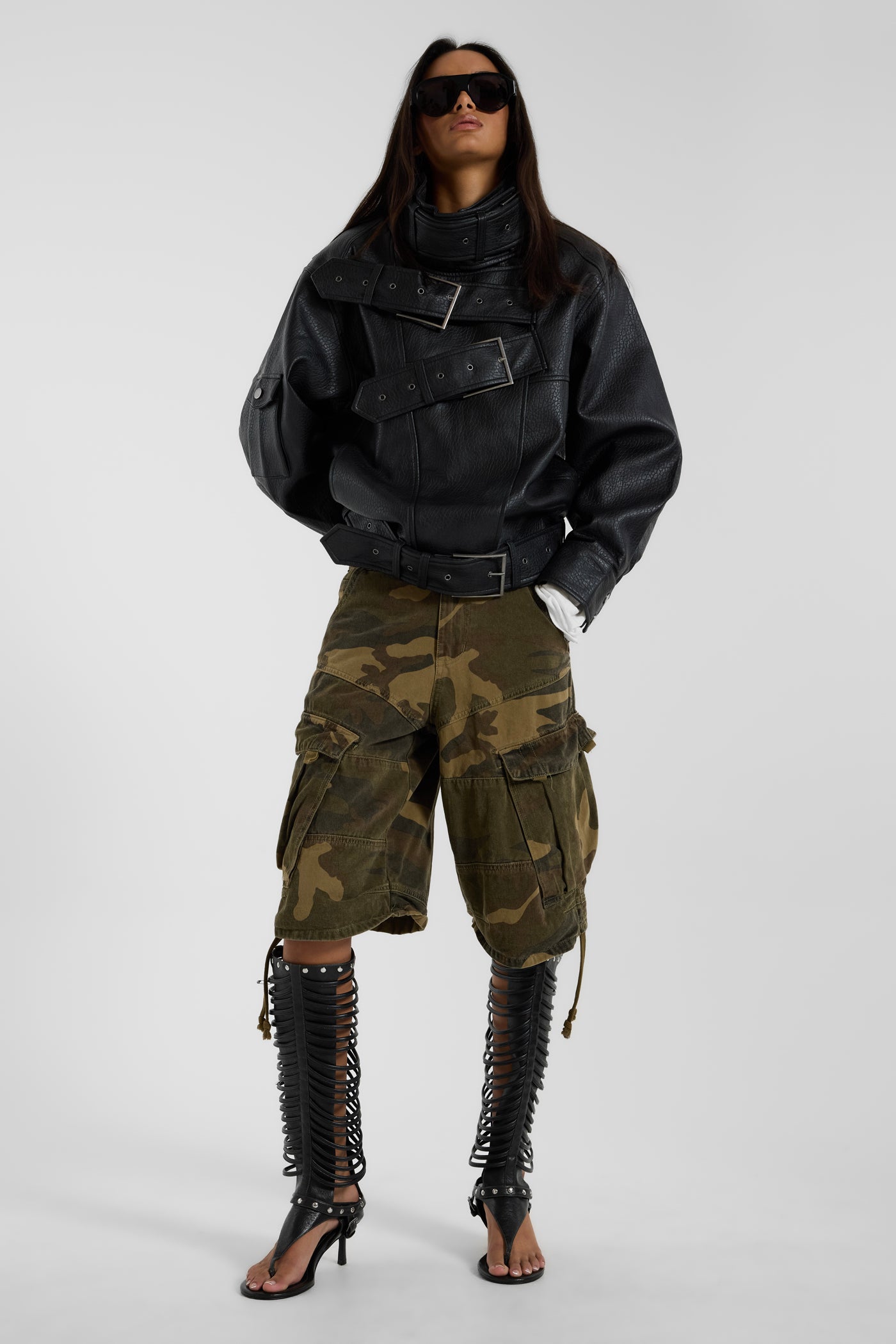 Shop Cadet Camo Shorts | Jaded London | Clothing