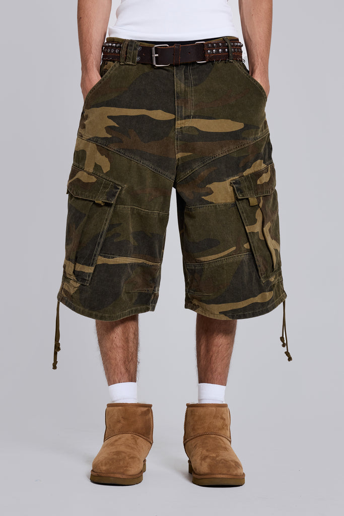 パンツ jaded london Cadet Camo Baggy Shorts w32 Shop Cadet Camo Baggy Shorts | Jaded London | Clothing