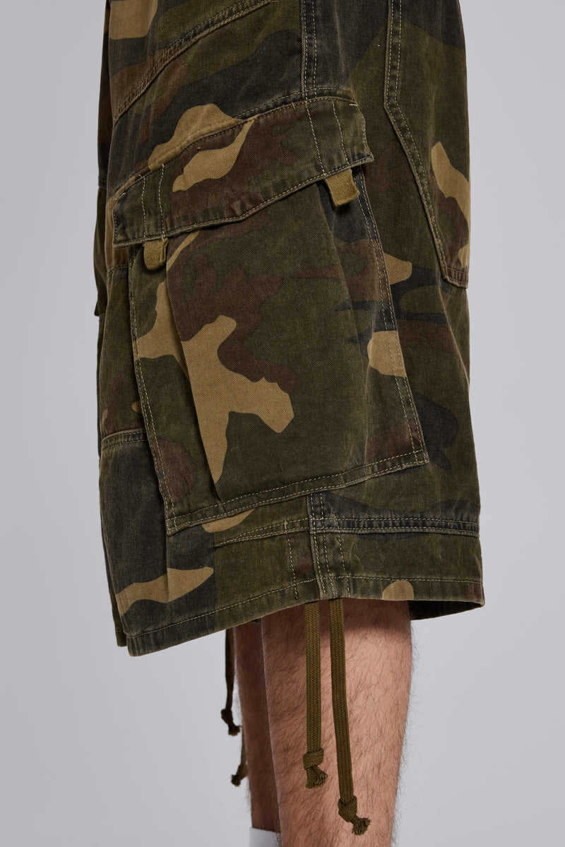 Shop Cadet Camo Baggy Shorts | Jaded London | Clothing