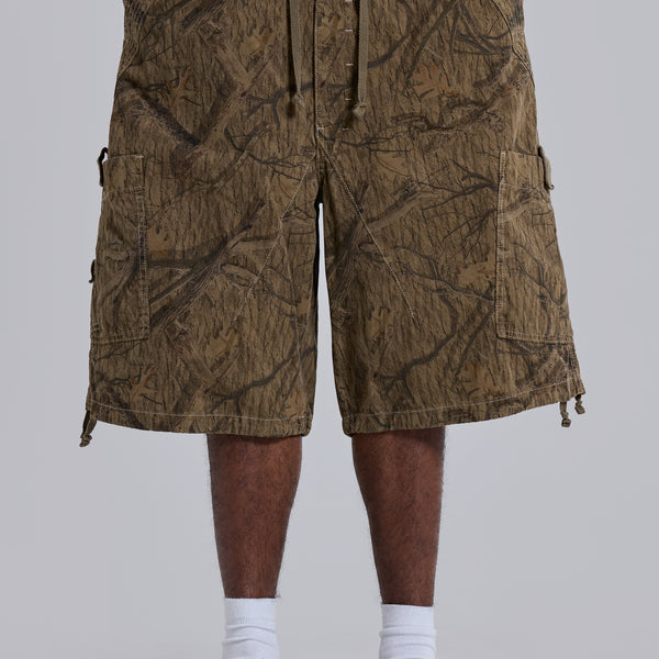 Shop Forest Camo Parachute Shorts | Jaded London | Clothing