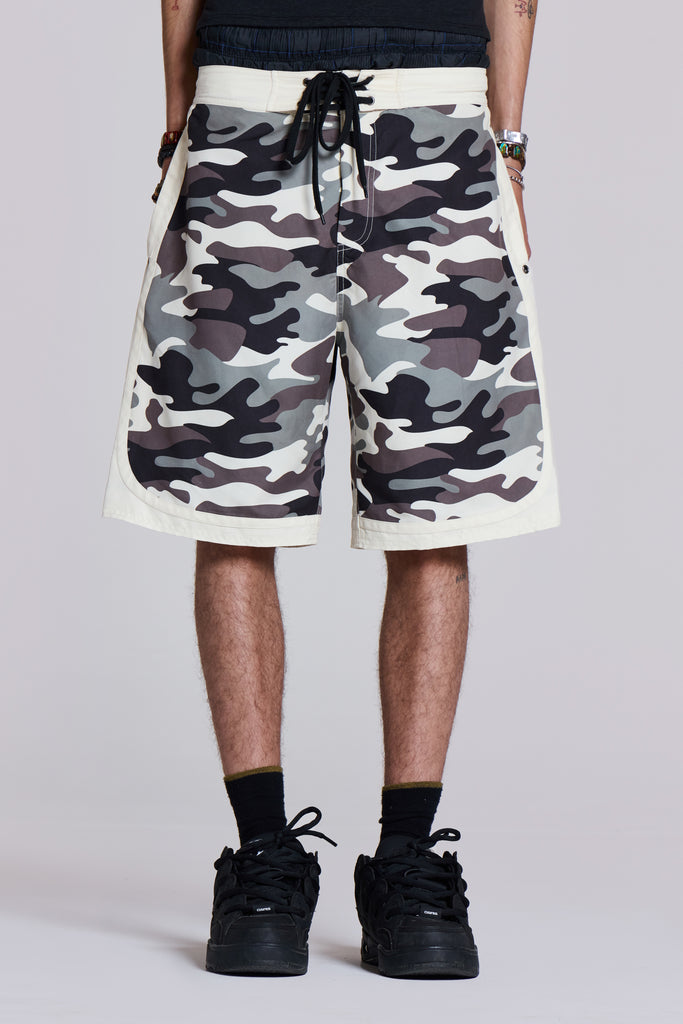 Washed Camo Board Shorts