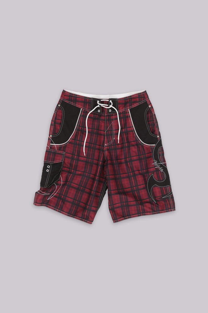 Tribal Check Board Shorts
