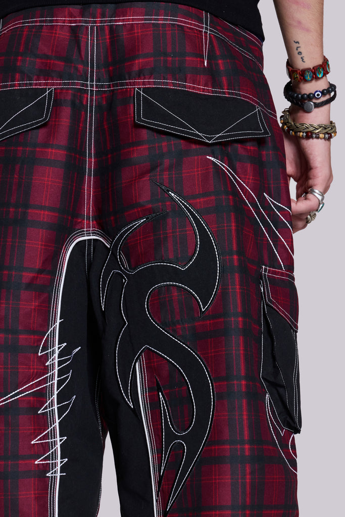 Tribal Check Board Shorts