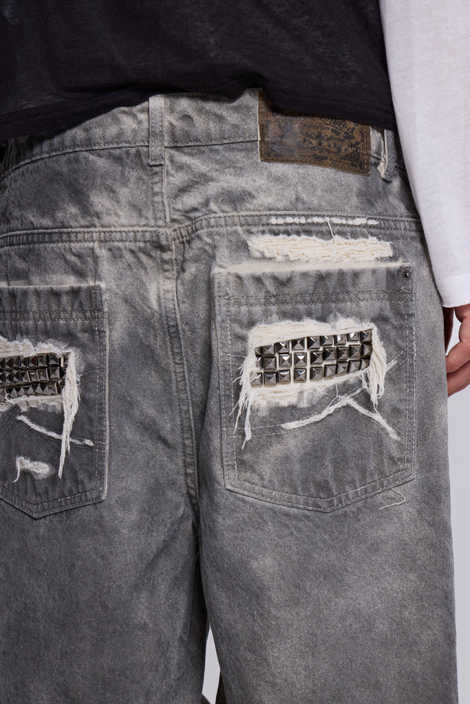 Dirty Studded Glasto Shorts