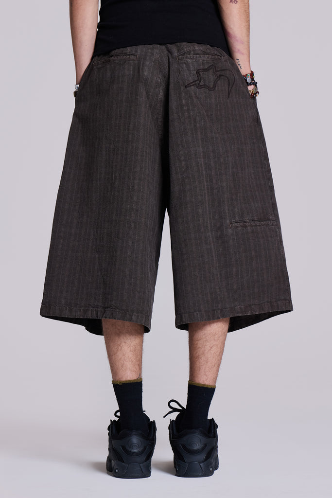 Brown Check Jumbo Jorts