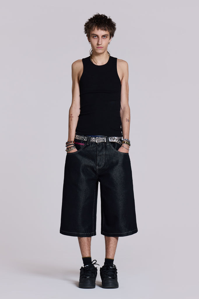 Pink Sapphire Cross Colossus Jorts