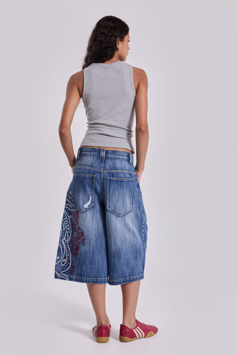 Layered Tribal XL Colossus Jorts