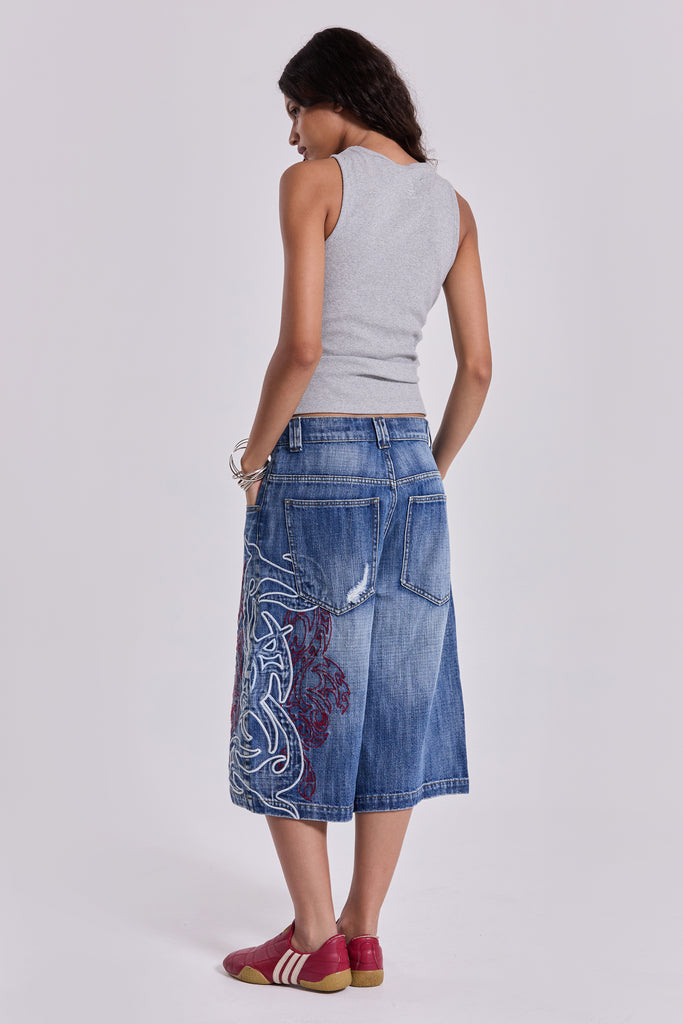 Layered Tribal XL Colossus Jorts
