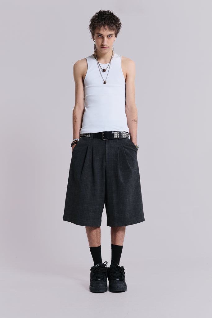Dark Check Goliath Shorts