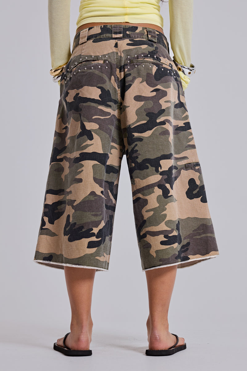 Ripstop Camo XL Goliath Shorts | Jaded London | Clothing