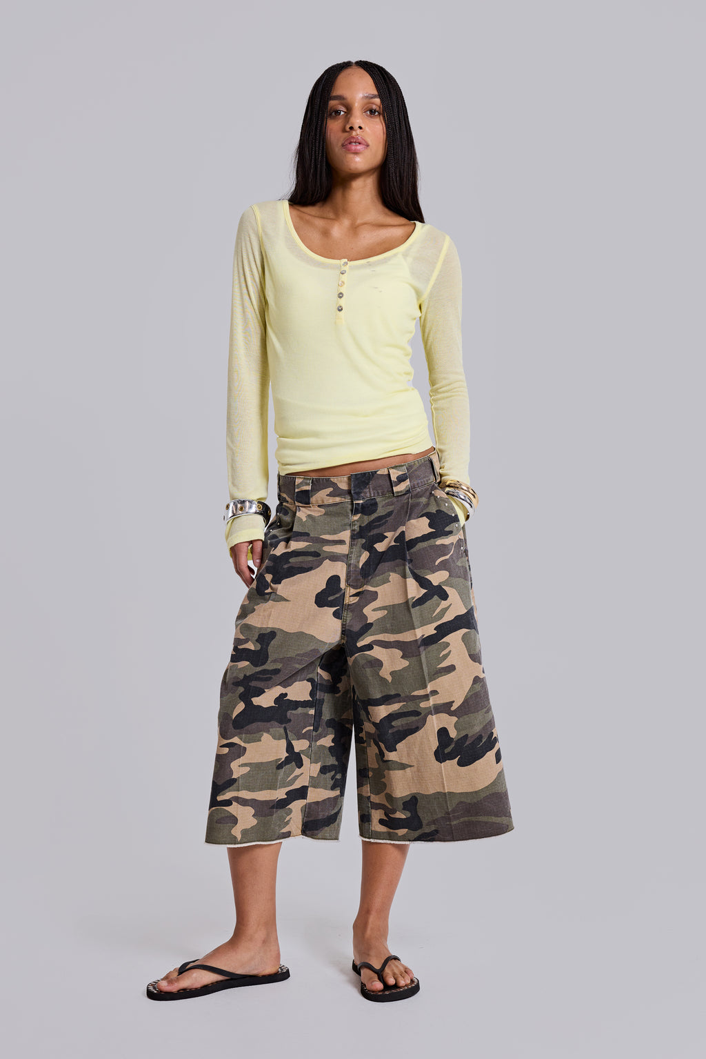Ripstop Camo XL Goliath Shorts | Jaded London | Clothing