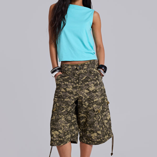 Digi Camo Cadet Shorts | Jaded London | Clothing