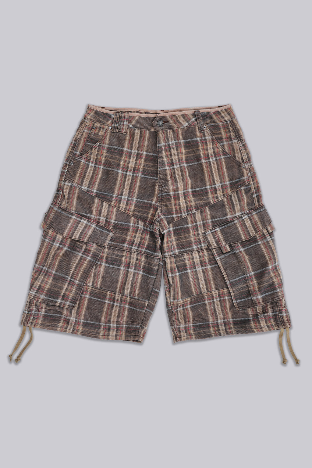 Brown Check Cadet Shorts | Jaded London | Clothing