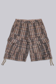 Brown Check Cadet Shorts – view 1