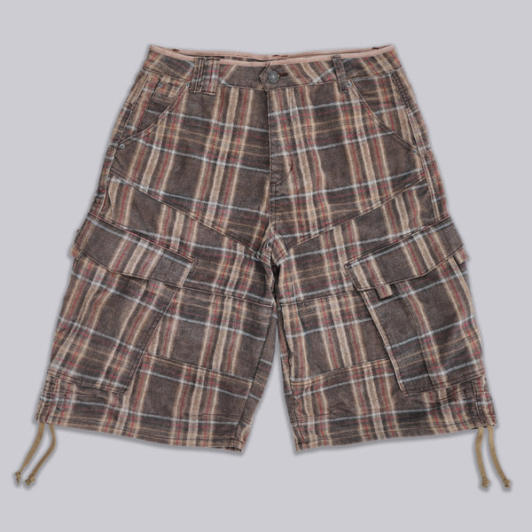 Brown Check Cadet Shorts | Jaded London | Clothing
