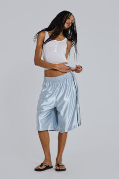 Gleam Basketball Shorts - XXS / Silver