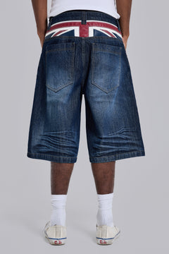 Union Jack Indigo Colossus Jorts – view 1
