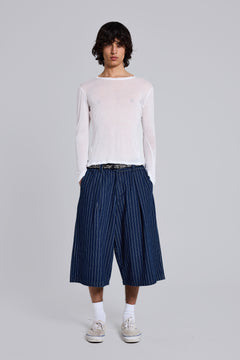 Pinstripe Denim XL Goliath Shorts – view 1