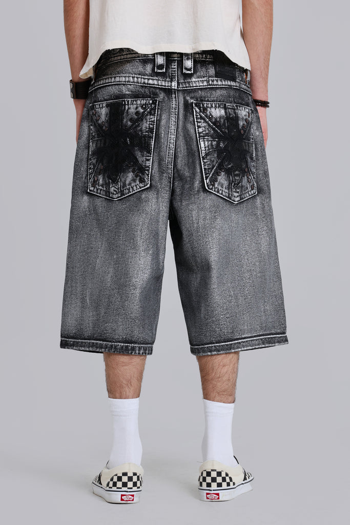 Rock Revival Silver Dust Shorts | Jaded London | Clothing