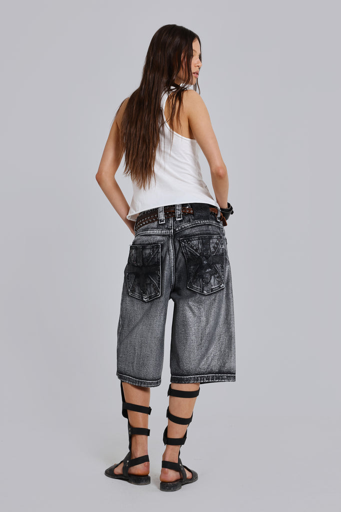 Rock Revival Silver Dust Shorts | Jaded London | Clothing