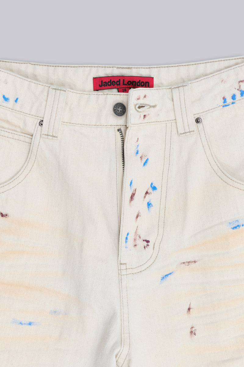 パンツ Jaded London Ecru Paint Colossus Jeans Ecru Paint Colossus 